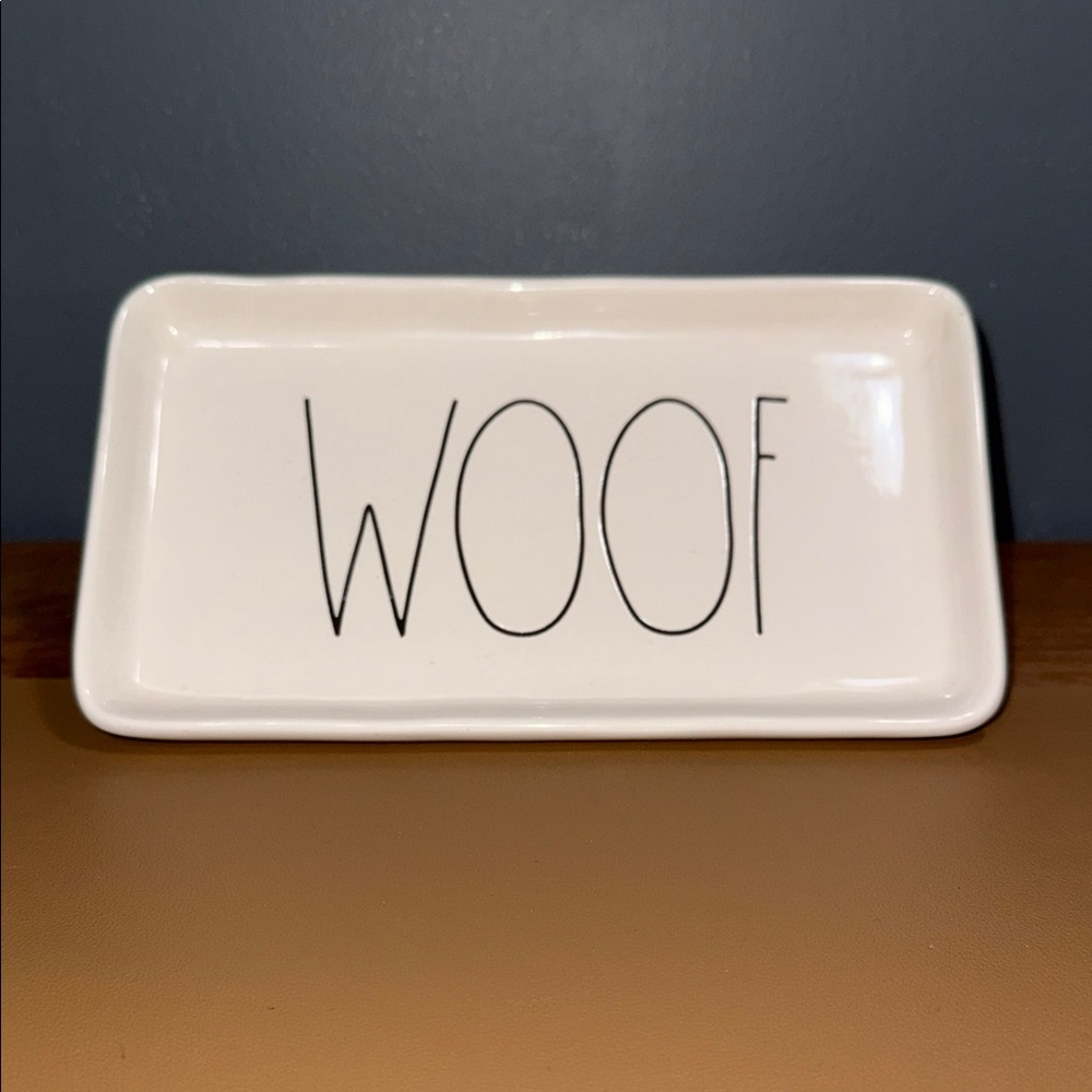 Rae Dunn Artisan Collection by Magenta Trinket jewelry change Dish WOOF